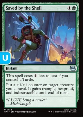 MTG Saved by the Shell Teenage Muntant Ninja Turtles Uncommon Instant  NM