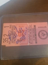 bill lee signed ticket stub autographed red sox 1975 auto boston pitched pitcher