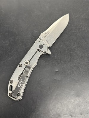 USED Zero Tolerance ZT Hinderer Design 0566 USA Folding Knife -Black G-10 Handle