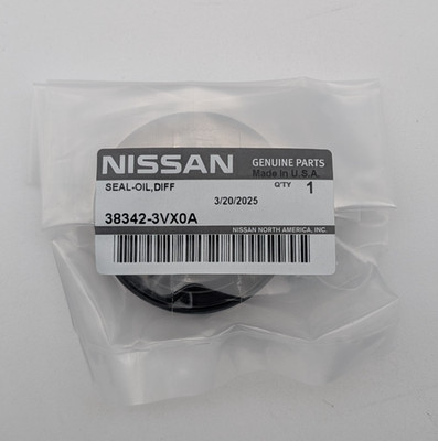 GENUINE OEM Nissan CVT 2WD Trans Axle Differential Oil Seal - 1PC (38342-3VX0A)