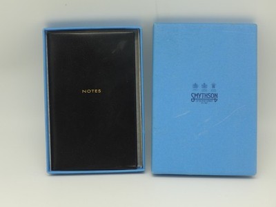 Near MIB Unused Smythson Featherweight Leather ''Notes'' Notebook  Gilt Edged Pgs
