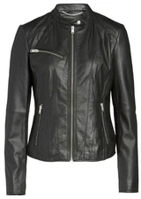 Marc New York by Andrew Marc Women's Black Felicity Leather Moto Jacket NWT!