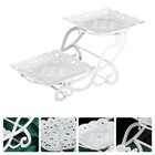  Torten Platte Tablett Kunststoff Hochzeitsdekoration Party -Lebensmittelschalen