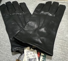 Fownes Lined Men's Leather Shell Black Gloves Insulation Size XL - New With Tags