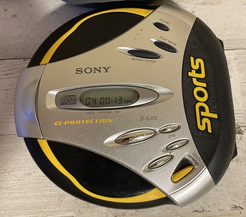 Sony Sports D-SJ15 Walkman Lettore CD Portatile con Custodia Logica Custodia Testato - Foto 2 di 12