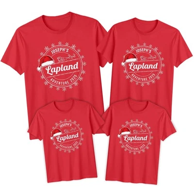 ATTARAPPAREL1LIMITED Lapland Adventure Christmas Travel Family T-Shirt Men Women Kids