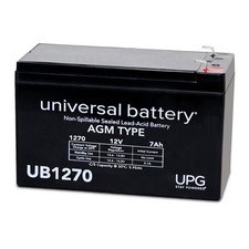 12V 7Ah SLA Battery Replacement for GS Portalac PE12V65, PE12V7.2F1