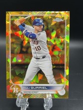 2022 Topps Chrome Sapphire Baseball Yuli Gurriel Gold Refractor 5/50