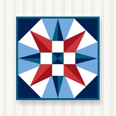 Barn Quilt Square, 8 Sizes, Outdoor & Indoor Wall Art, Home Decor, BQ056