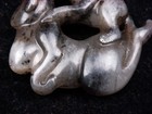 Old Nephrite Jade Stone Carved Sculpture Baby Monkey Riding Mama #11292304 — photo 3