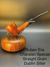 Reuben Era Charatan Special Straight Grain Dublin Sitter Tobacco Pipe