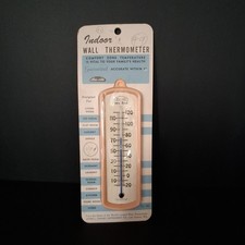 Vtg 1950s Window Thermometer 6โ ACURITE Wall Temperature Hanging USA Made NOS