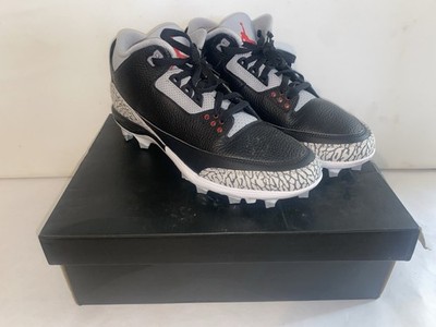 ?? Nike Air Jordan 3 Retro Black Cement Football Cleats ?? s-l400.jpg main image 4