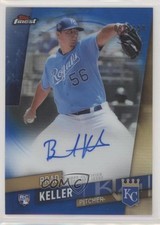 2019 Topps Finest Auto Blue Refractor 98/150 Brad Keller #FA-BK Auto 4l3