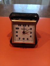 Westclock Vintage Travel Alarm Clock Brown Pl...