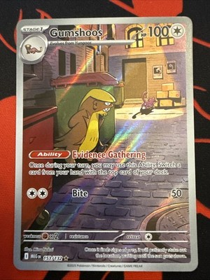 Pokémon TCG Gumshoos 153/132 Meg en Mega Evolution Illustration Rare Card