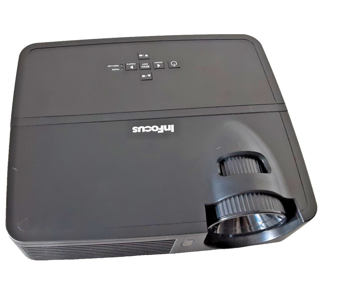 InFocus IN124 XGA 1024x768 HDMI VGA 3200 ANSI Lumens DLP Projector - 196 HOURS
