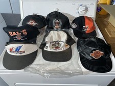 Harley Davidson Vintage Hat Collection Lot Of 7