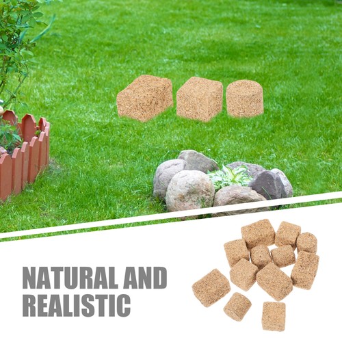 12 Pcs Haystack Model Bails Small Bales for Decorating Work Mini Decoration - Picture 3 of 12