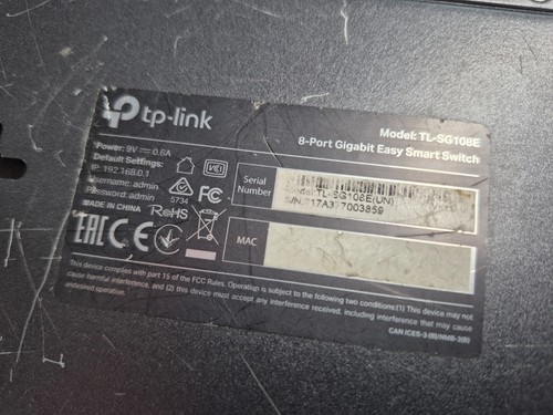 TP-LINK TL-SG108E 8-Port Gigabit Easy Smart Switch - Picture 5 of 5