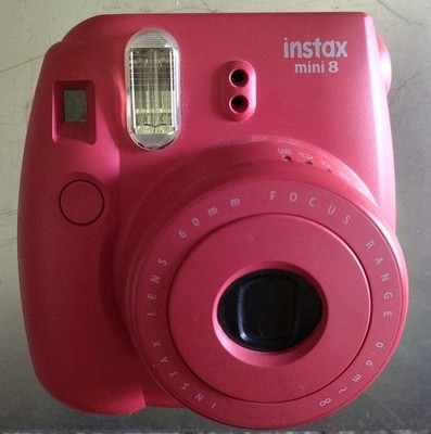 Fuji Instax Mini 8 Instant Film Camera Salmon Red 