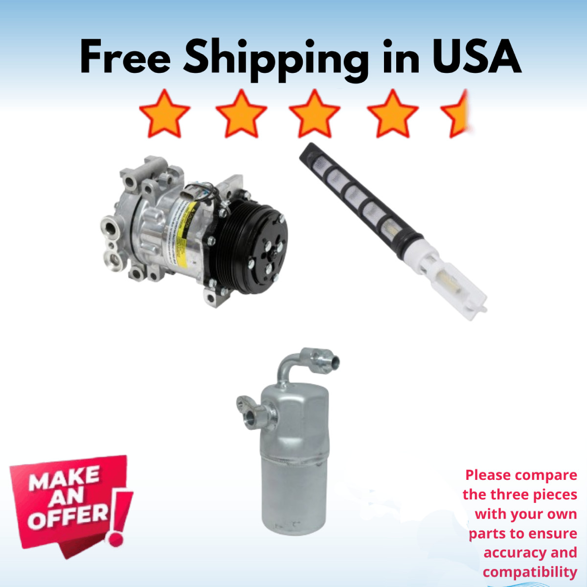 A/c Fit Gmc Sierra 1500 1999-01, Chevrolet Silverado 1500 1999-01