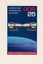 🚀 DDR Space Mission Poster (1967) - 24x36” Retro Space Art - Premium Matte