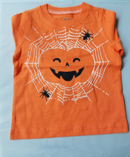 Carter's Baby Boys  Girls Long Sleeve Halloween Tee Shirt -12 months