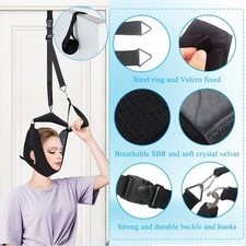 1X Over Home Door Cervical Neck Traction Device Neck Stretcher Brace Pain Relief