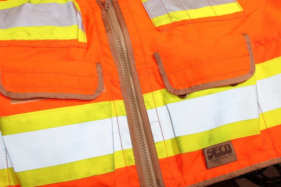 Chaleco topógrafo de alta visibilidad Seco 8365-62-FOR cuello Outlast ANSI 2010 clase 3 - talla 3XL Foto 4 de 4