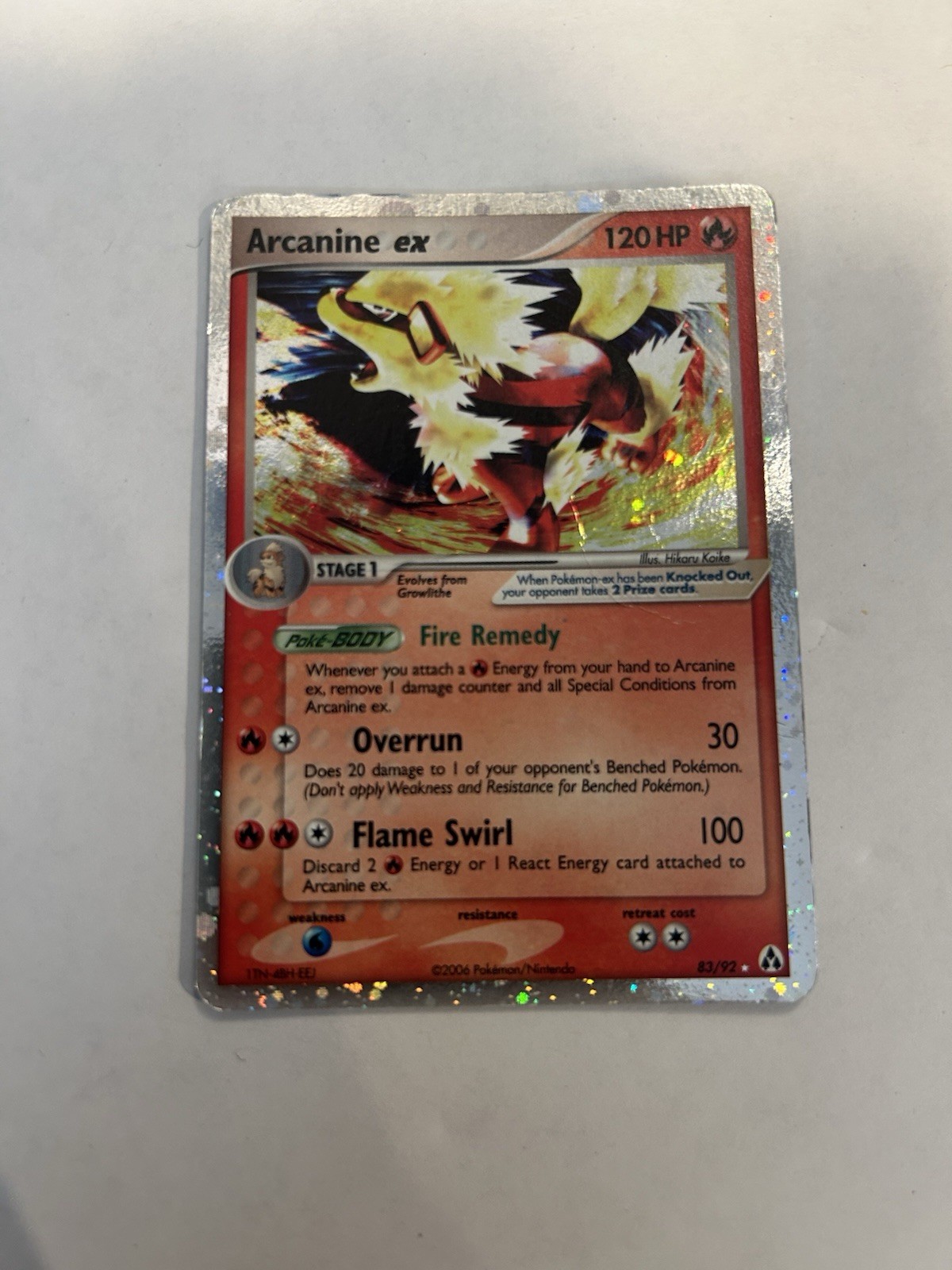 Pokémon TCG Arcanine EX 83/92 Legend Maker NM Holo Ultra Rare