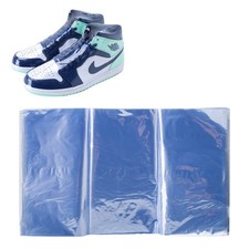 Shoe Shrink Wrap Bags, 100Pcs 11x 18 Inches Sneaker Heat 18"x11", Transparent 