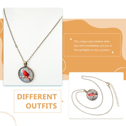 Retro Bird Necklace Miss Necklaces for Women Trendy Vintage Jewelry - Picture 2 of 12