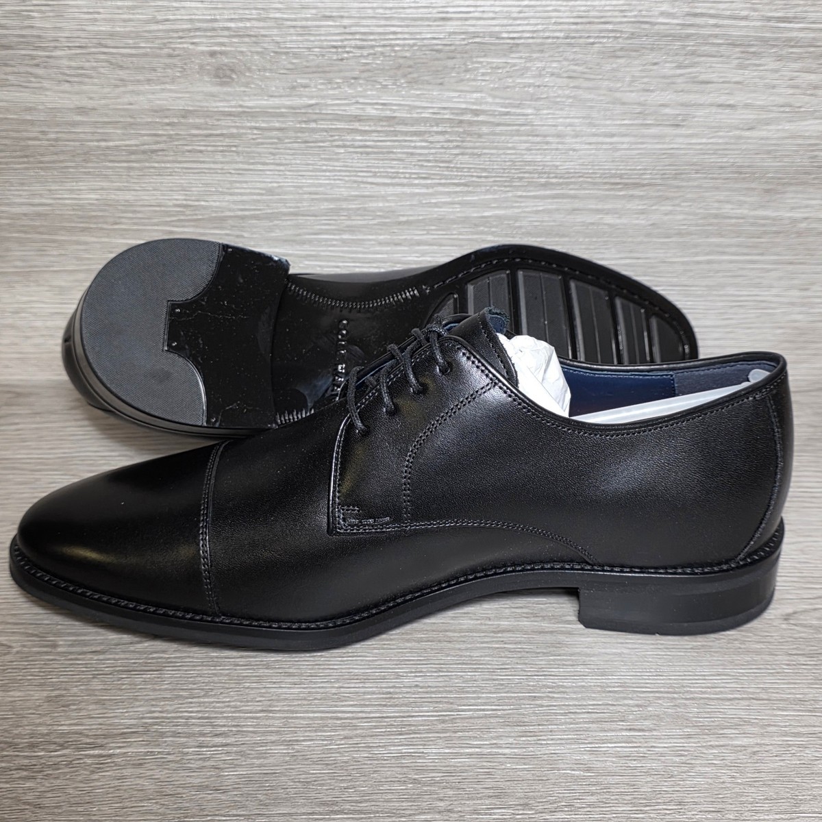 Cole Haan Lenox Hill Cap Toe Oxford C11630 Classic Black 