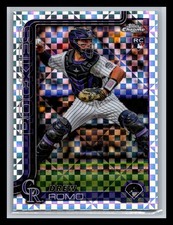 Drew Romo Rookie Colorado Rockies #124 Topps 2025 Topps Chrome X-Fractors