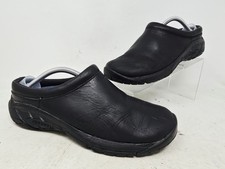 Merrell WomenEncore Nova 4 Black Leather Comfort Clogs Mules Slip On Sz 7 W