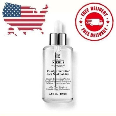 Kiehl's Clearly Corrective Dark Spot Solution - 3.4oz-100ml New in Box AUTHENTIC