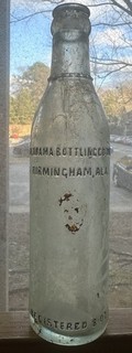 Very Rare 8 Oz Ring Neck Alabama Bottling Company Birmingham Alabama Ala Bottle