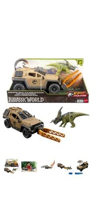 Jurassic World Epic Evolution Mission Mayhem Truck Set with Einiosaurus NIB