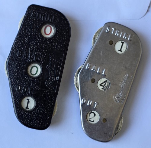 Vintage Rawlings Baseball Umpire Counter Indicator USA Lot of 2
