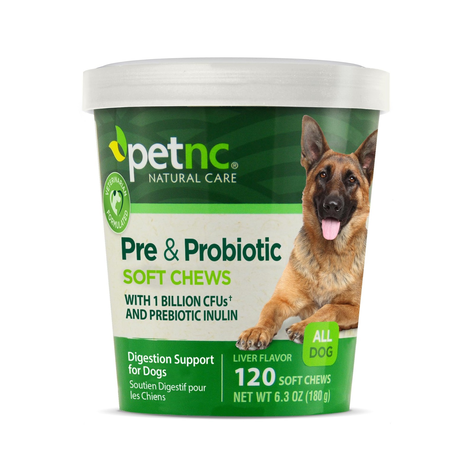 Liver Flavor,Cheese Pre & Probiotic Soft Chews for Dog 120 ct (Pack of 1) (Pa...