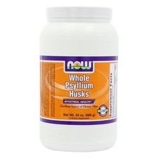 NOW Foods Whole Psyllium Husks Unflavored 24 oz 680 g Soluble Fiber