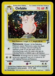 Clefable 5/130 Base Set 2 Holo Rare