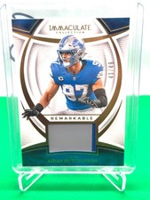 Panini 2025 Immaculate Aidan Hutchinson Remarkable Jerseys /49 Lions NFL Card