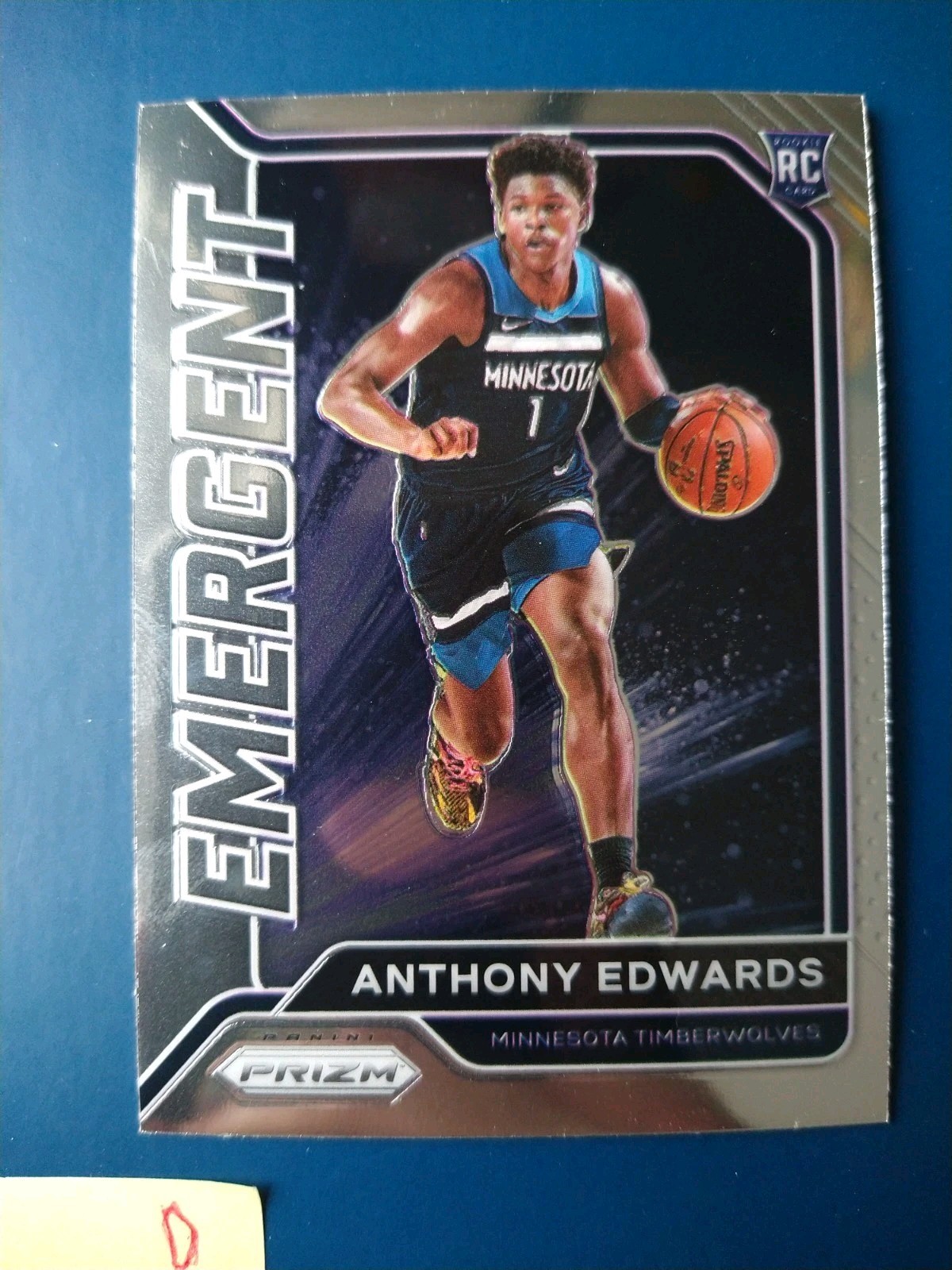 2020-21 Prizm Emergent Anthony Edwards #3 Minnesota Timberwolves Rookie RC