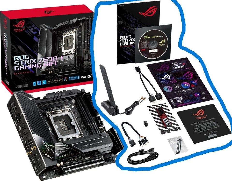 Zubehör Accessories Pack für ASUS ROG STRIX Z690-I GAMING WIFI NEW