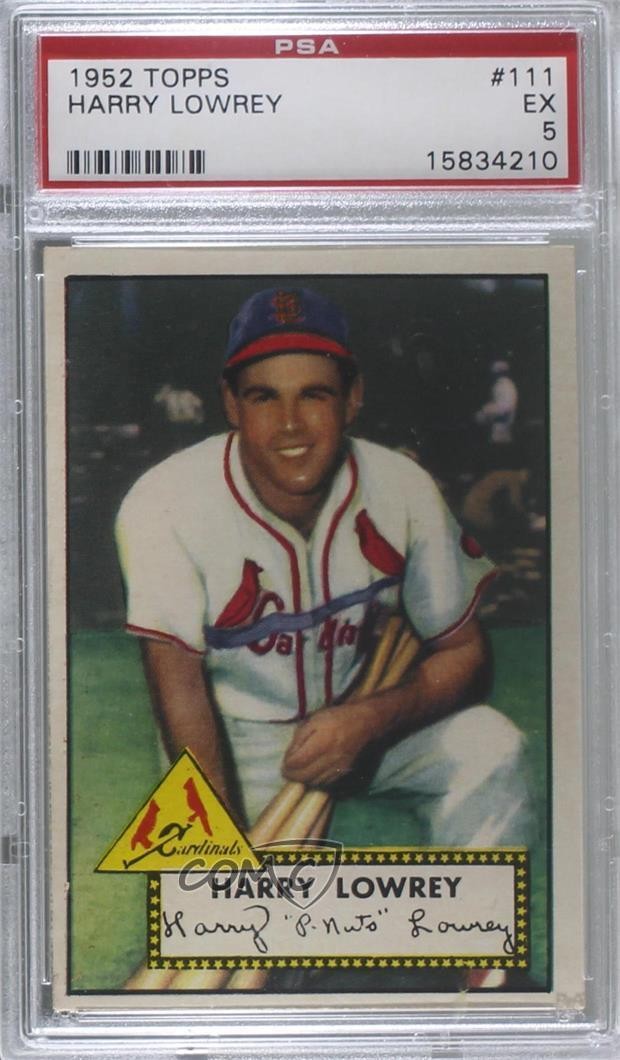 1952 Topps Harry 'Peanuts' Lowrey Harry Lowrey #111 PSA 5 0g8z