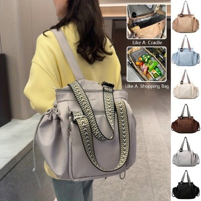 Foldable Travel Bag Large Capacity Waterproof Tote Gym Luggage Handbag