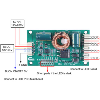 14-65 Inch LED LCD Backlight TV Universal Boost Constant Current Driver Board F