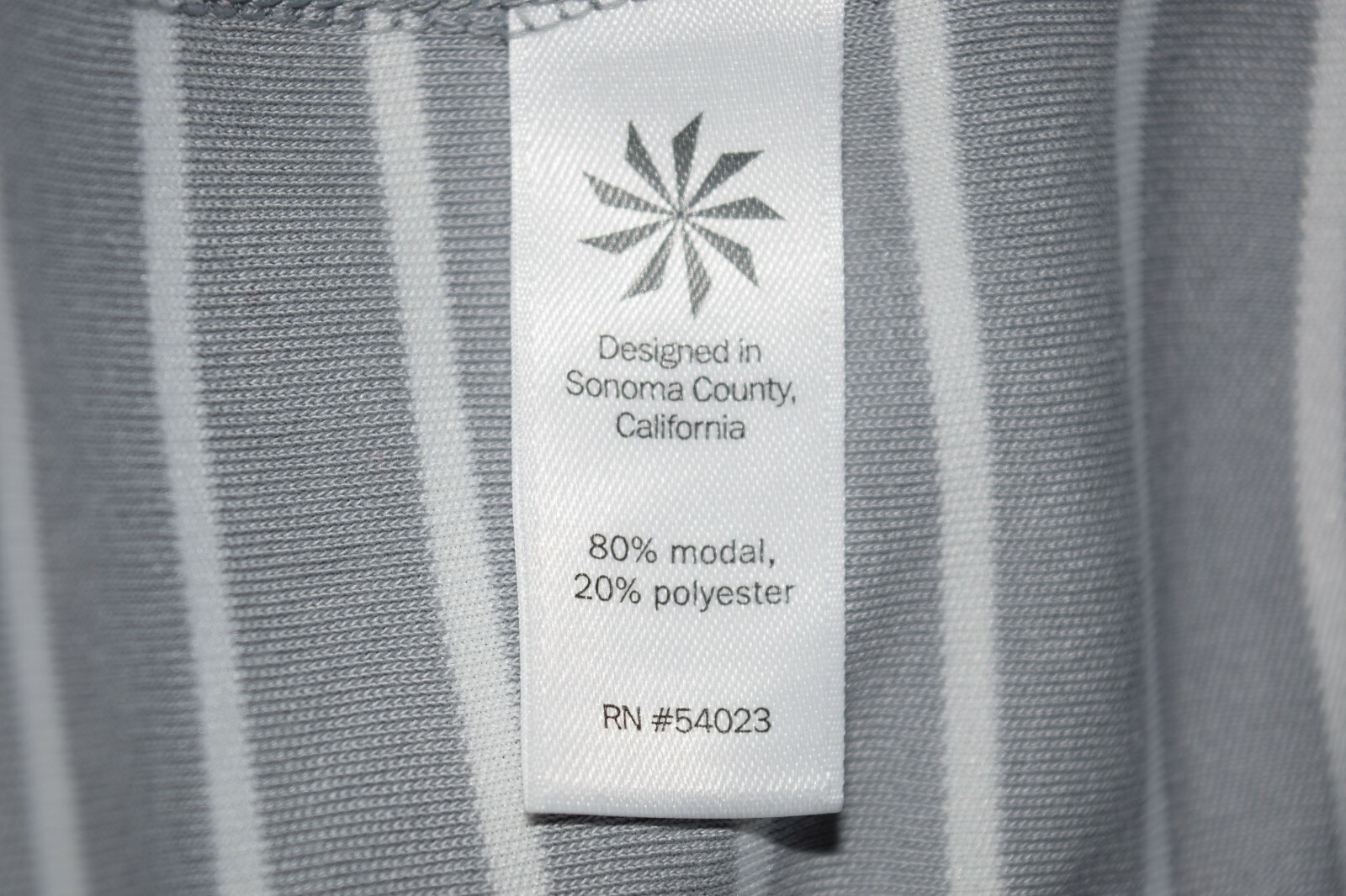 Athleta Gray White Striped Short Sleeve V-Neck Shirt Dress Size M